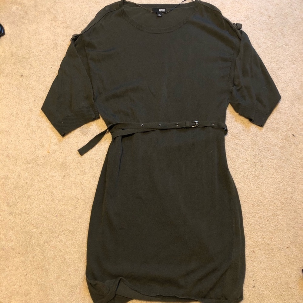 Ana dress with attached belt size small